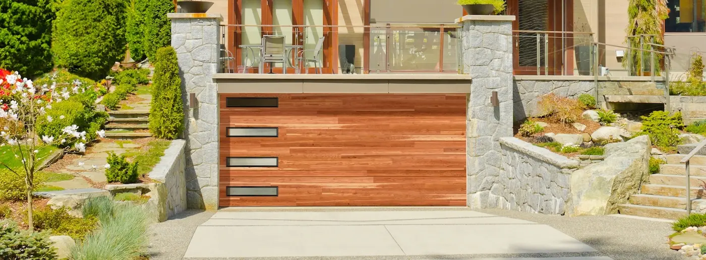 Amarr Cedar steel garage double door Amarr Cedar steel garage double door