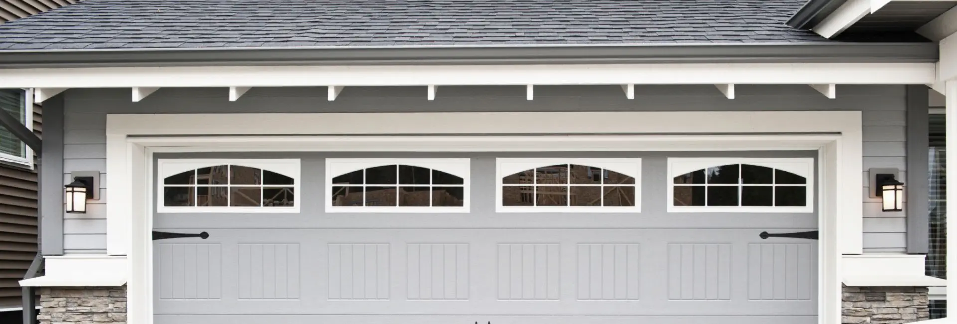 Garage door windows